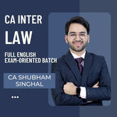 CA Inter - Law | Exam-Oriented Full English Batch By CA Shubham Singhal | For Jan 26 & May 26 Exams